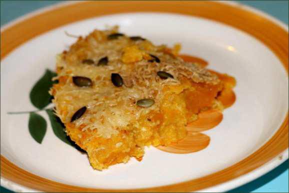 Gratin de polenta au potimaron