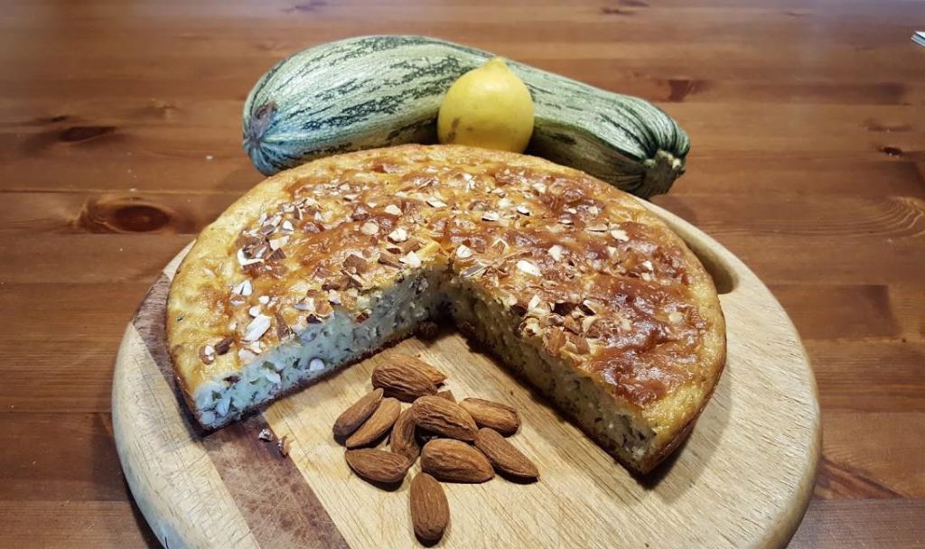 Gâteau courgettes amandes